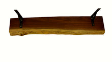 Walnut Live Edge Shelf, 36"L x 6" -12"W