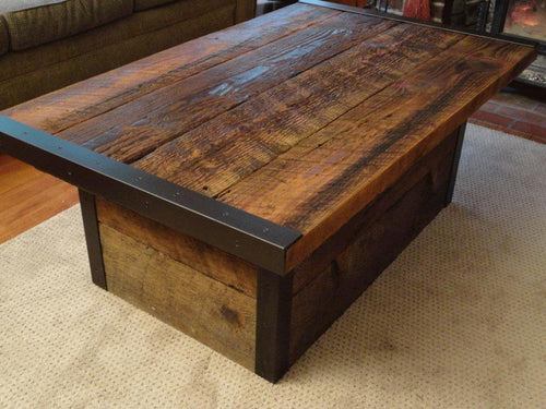 Handmade Unique Design Reclaimed Wood Modern Coffee Table For Home,Office,Drawing Room Or Any Place.