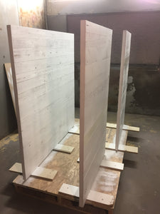 Bathroom stall floor wall mounts (painted)