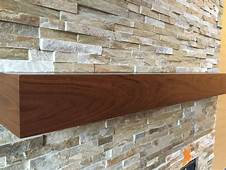 Modern Handmade Walnut Wood Fireplace Beam Mantel For Your Home