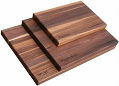 Three Different Size Elegant Walnut Wooden Chopper Boards In One Package For Your Kitchen