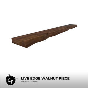 36” Raw Live edge Walnut Piece for mirror, table top and many purposes