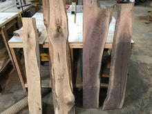 Note (Price per SF) Live Edge Raw Walnut Slabs,