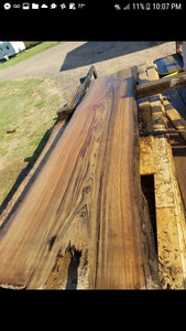 Live edge Sinker Cypress Wood Slab  (Priced per BF) (Pick up or call for custom shipping based on size)