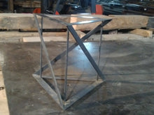 Steel coffee table base - triangular ( Contemporary style )