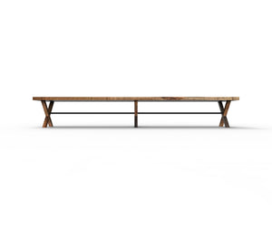 Indoor and Outdoor Solid Wooden Long Table