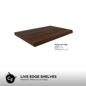 Live Edge Shelves (Pack of 3)