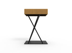 Rustic Steel and Structural Timber Stool