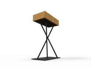 Rustic Steel and Structural Timber Stool